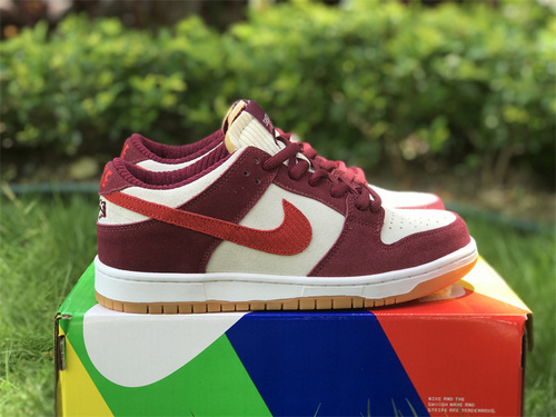 Pure original Nike Dunk Low rice gray wine red DQ8799-100 Size_ 36-46-d4c02592